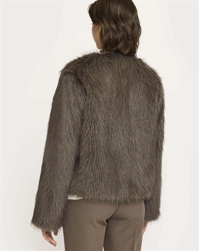 Soft Rebels - SREstelle Faux Fur Jakke - Falcon